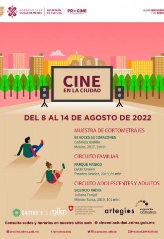 CINE EN LA CIUDAD: Cartelera del 8 al 14 de agosto del 2022