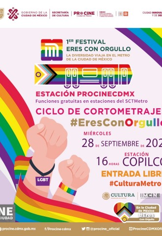 Estación PROCINECDMX presenta Ciclo de cortometrajes en el marco del 1er Festival #EresConOrgullo