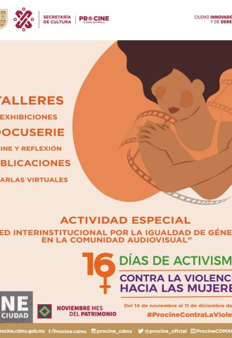 PROCINECDMX se suma a la campaña «16 Días de Activismo Contra la Violencia Hacia las Mujeres»
