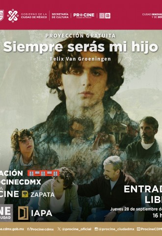 La película "Siempre serás mi hijo" del director Felix Van Groeningen, será proyectada en la Sala de Cine del Metro Zapata