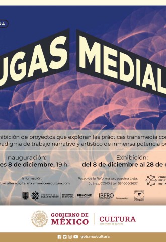 Exposición «Fugas Mediales» Muestra de proyectos transmedia del Laboratorio Iberoamericano de Documental (IBERODOCS) y el PROCINECDMX